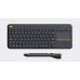 Logitech K400 Plus RF Draadloos QWERTY Nederlands Zwart toetsenbord