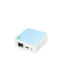 TP-LINK TL-WR802N draadloze router Single-band (2.4 GHz) Fast Ethernet Blauw, Wit