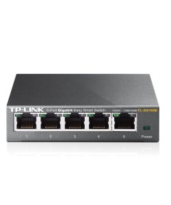 TP-LINK TL-SG105E L2 Gigabit Ethernet (10/100/1000) Zwart