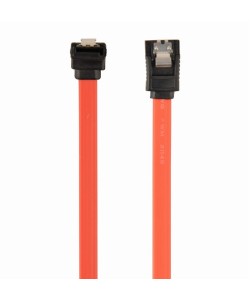 SerialATA 6GBs 90 grad hoek met clip 0.50cm