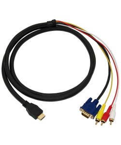 HDMI naar VGA + Tulp Kabel 1,8 Meter