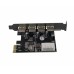 PCI Express 4 Poorts USB 3.0 Kaart