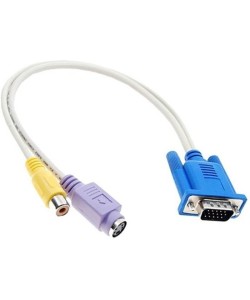 VGA naar S-Video + Tulp Kabel