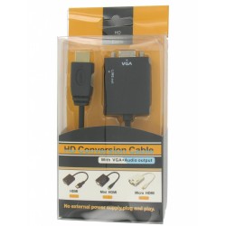 HDMI naar VGA + Audio Converter Adapter