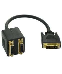 DVI-D Dual Link 24+1 Splitter Adapter