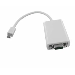 Thunderbolt Mini Dp male naar VGA female Witte Adapter
