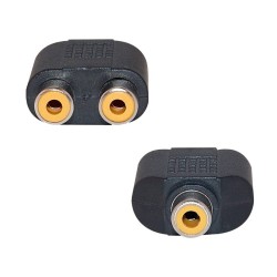 RCA Female naar 2x RCA Female