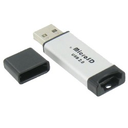 USB 2.0 Cardreader Grijs-Zwart