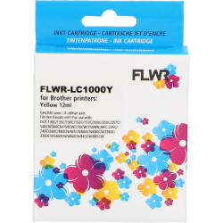 Brother LC-970Y / LC-1000Y FLWR Geel 12ml XL Cartridges