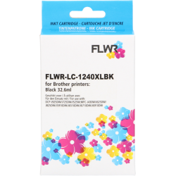 Brother XL LC-1240 FLWR Zwart 32.6ml Cartridges