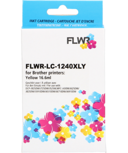 Brother LC-1240Y FLWR Geel 17ml XL Cartridges