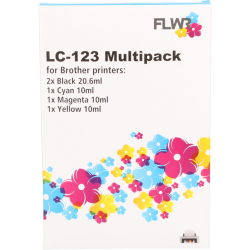 Brother LC-123MP FLWR Multipack 71ml  XL Cartridges