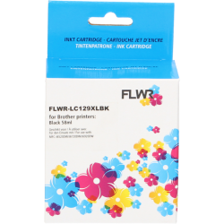 Brother LC-129BK FLWR Zwart 56ml  XL Cartridges