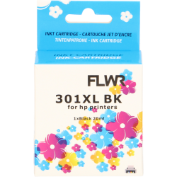 HP 301XL Zwart FLWR 20ml Cartridges