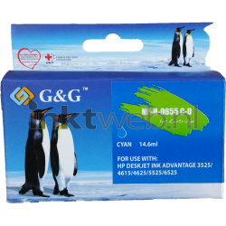 HP 655XL Cyaan 14.6ml Cartridges