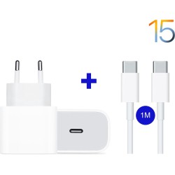 Samsung / iPhone  30W USB-C Sneloplader met 1M Kabel