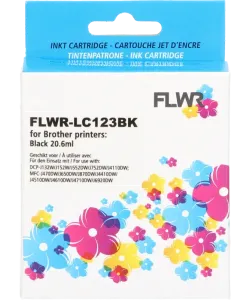 Brother LC-123XL Zwart 20,6ml FLWR Cartridges