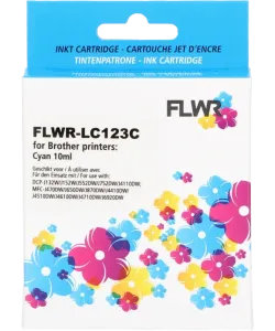 Brother LC-123XL Cyaan 10ml FLWR Cartridges