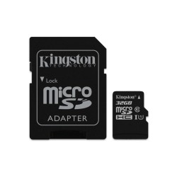 Kingston 32GB Micro SDCard plus Adapter Class 10
