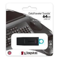 Kingston Exodia 64GB USB Flash Drive USB3.2