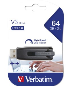 Verbatim V3 - 3.2 Gen 1 64GB Zwart Usbstick