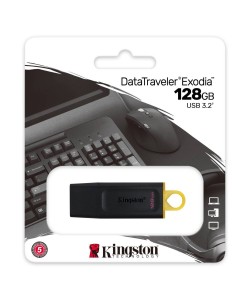 Kingston Data Traveler 128GB USB3.2 Zwart Usbstick