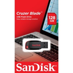 Sandisk Cruzer Blade 128GB USB 2.0 Zwart,Rood Usbstick