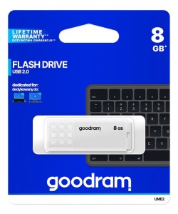 Goodram Flashdrive Witte 8GB USB2.0 Stick
