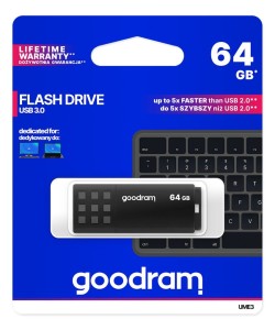 Goodram Storage Flashdrive 'UME3' 64GB USB3.0 Zwart