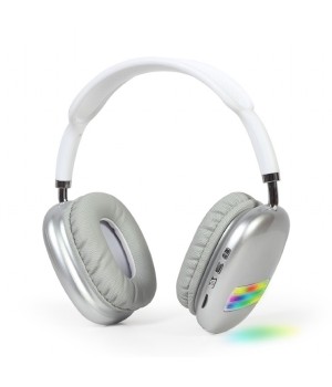 Bluetooth Stereo Headset met LED lichteffect Wit/Zilver