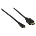 Micro HDMI - HDMI kabel - versie 1.4 (4K 30Hz) / zwart - 1 meter