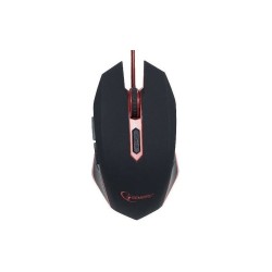 Gembird 6-Knoppe USB LED Game Muis Bedraad Zwart/Rood