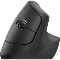 Logitech Lift for Business | Ergonomische Draadloze Muis | Rechtshandig | RF + Bluetooth | 4000 DPI | Grafiet
