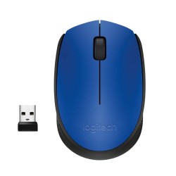Logitech M171B Muis Ambidextrous RF Draadloos Optisch 1000 DPI Blauw