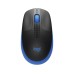 Logitech M190 Wireless Muis Blauw/zwart
