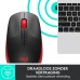 Logitech M190 Wireless Muis Rood/zwart