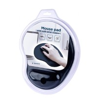 Gel Muismat met polsondersteuning Zwart