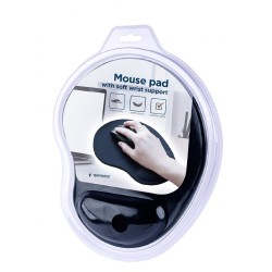 Gel Muismat met polsondersteuning Zwart