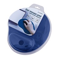 Gel Muismat met polsondersteuning Blauw
