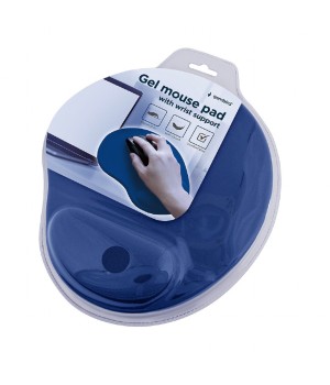 Gel Muismat met polsondersteuning Blauw