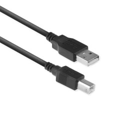 ACT AC3032 USB-kabel 1,8 m USB 2.0 USB A USB B Printerkabel Zwart