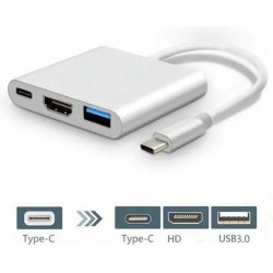 USB-C HDMI USB 3 in 1 Multiport Hub Adapter