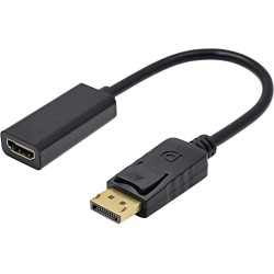 DisplayPort M naar HDMI Adapter Zwart 10cm
