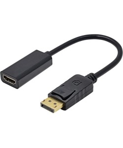 DisplayPort M naar HDMI Adapter Zwart 10cm