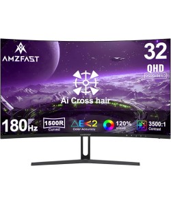 KTC H32S17 32Inch Curve 2560 x 1440p 180Hz FHD Gaming Monitor