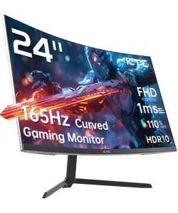 KTC H24S17 24Inch Curve 1920 x 1080p 180Hz FHD-1080P Gaming Monitor