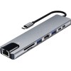 USB-C 3.0 8 in 1 met RJ45 MacBook Pro/Air 4K Hub