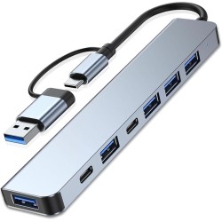 USB-C & 3.0 & USB 2,0 7 in 1 Port HUB