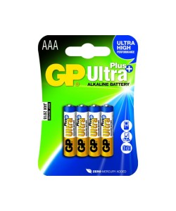 GP Ultra Plus Alkaline AAA Micro penlite, blister 4