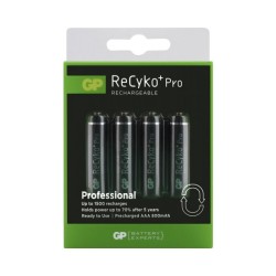 GP ReCyko+ oplaadbare AAA Micro penlite (800mAh), blister 4